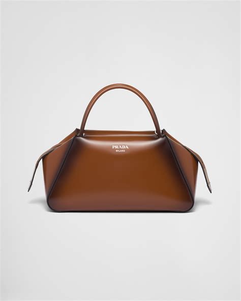 brushed leather prada bag|prada leather bags women.